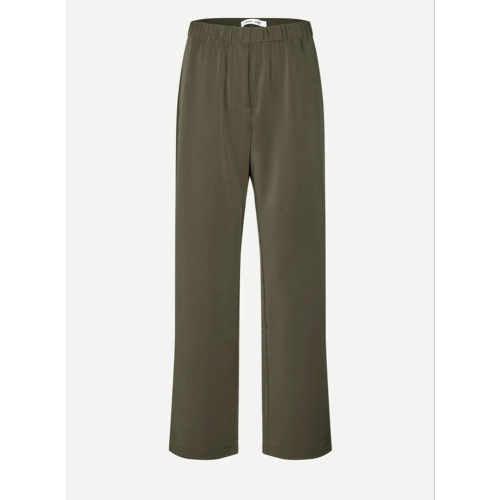 NEW with tags Women's Samsøe Covert Green Hoys Straight Leg Pants S Small